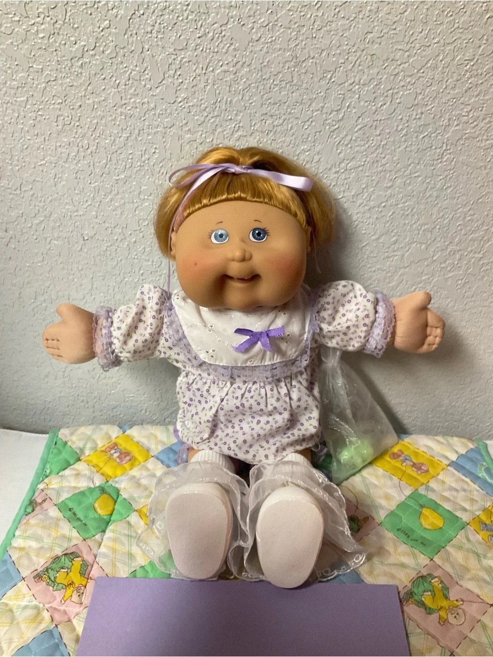RARE VTG Cabbage Patch Kid Play Along Girl PA-25 Brown Hair Gray Eyes 2004